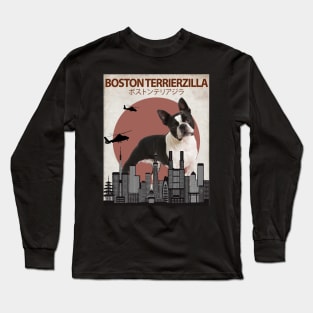 Boston Terrierzilla - Boston Terrier Monster Long Sleeve T-Shirt